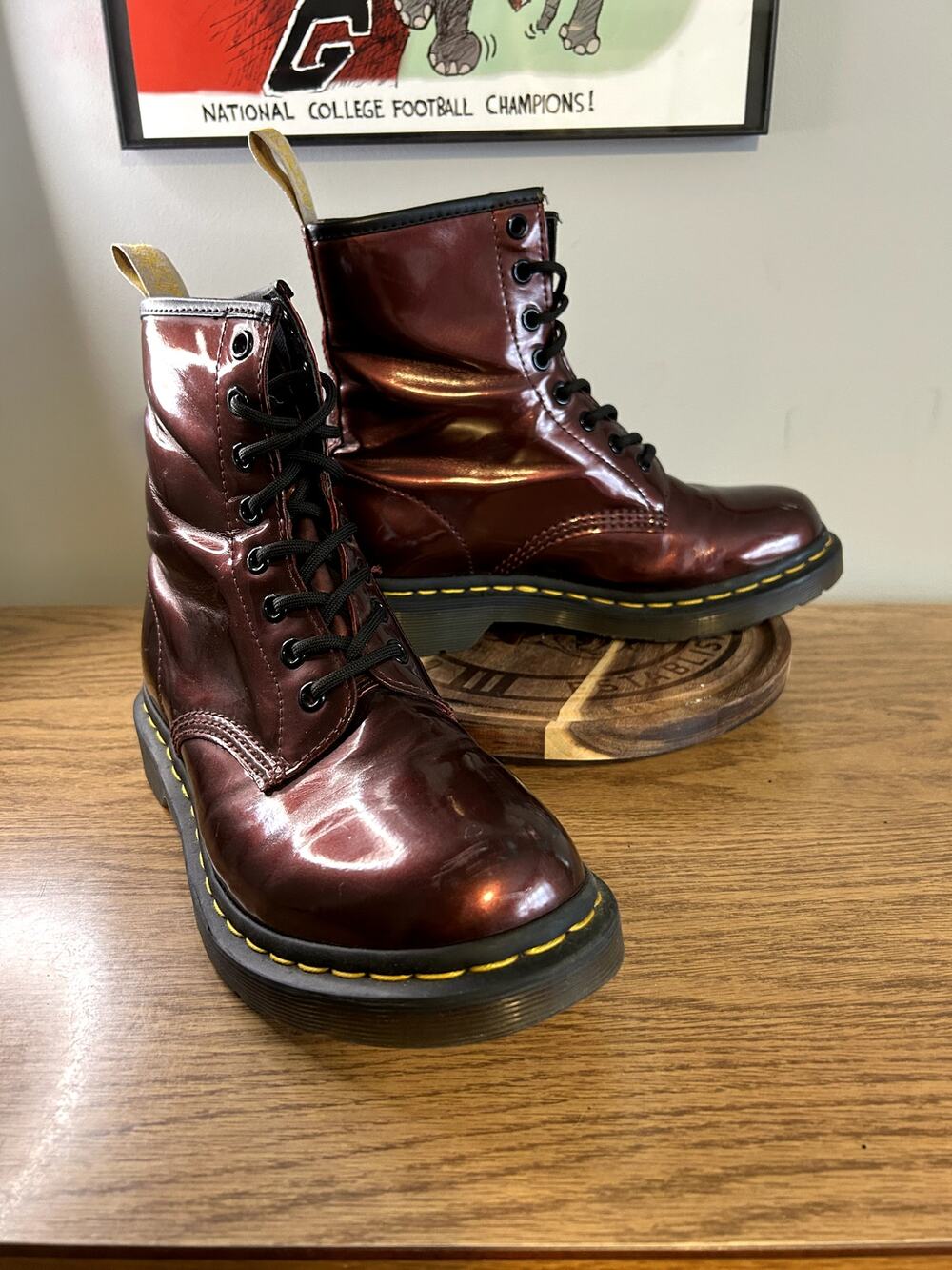 Dr Martens Oxbood Red Vegan Chrome size 8/EU 39
